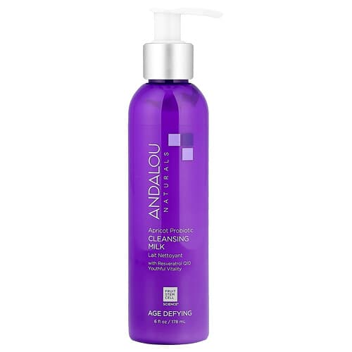 Andalou Naturals, Cleansing Milk, Apricot Probiotic, Age Defying, 6 fl oz (178 ml)