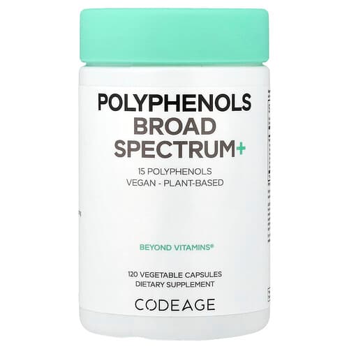 Codeage, Polyphenols Broad Spectrum+, 120 Vegetable Capsules