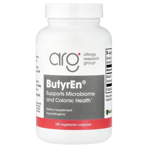Allergy Research Group, ButyrEn®, 100 Vegetarian Capsules (200 mg per Capsule)