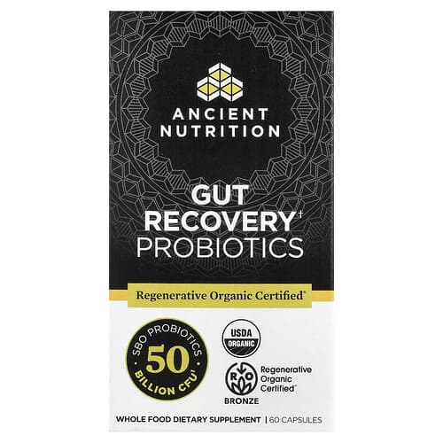 Ancient Nutrition, Gut Recovery Probiotics, 60 Capsules