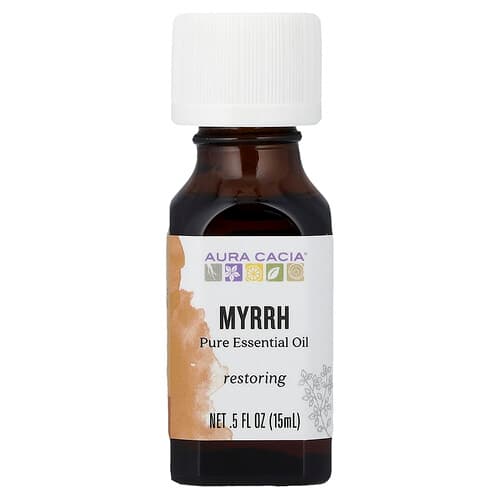 Aura Cacia, Pure Essential Oil, Myrrh, 0.5 fl oz (15 ml)