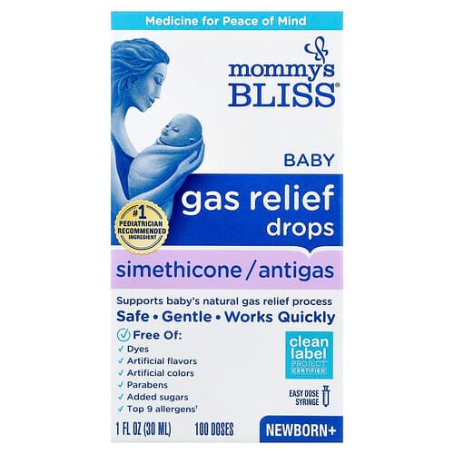Mommy's Bliss, Baby Gas Relief Drops, Newborn+, 1 fl oz (30 ml)