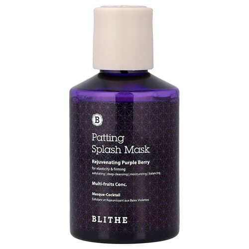 Blithe, Patting Splash Beauty Mask, Rejuvenating Purple Berry, 5.07 fl oz (150 ml)