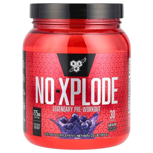 BSN, N.O.-XPLODE®, Legendary Pre-Workout, Grape, 1.22 lbs (555 g)