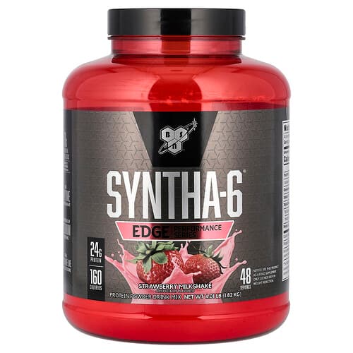 BSN, Syntha-6 Edge®, Protein Powder Drink Mix, Strawberry Milkshake, 4.01 lb (1.82 kg)