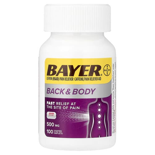 Bayer, Back & Body Aspirin, 100 Coated Caplets