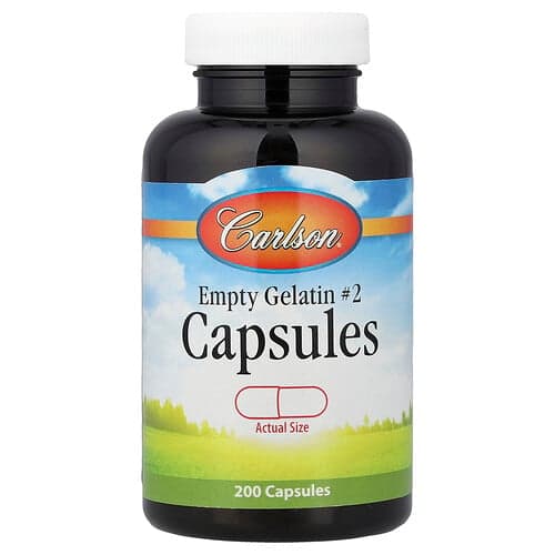 Carlson, Empty Gelatin Capsules #2 , 200 Capsules
