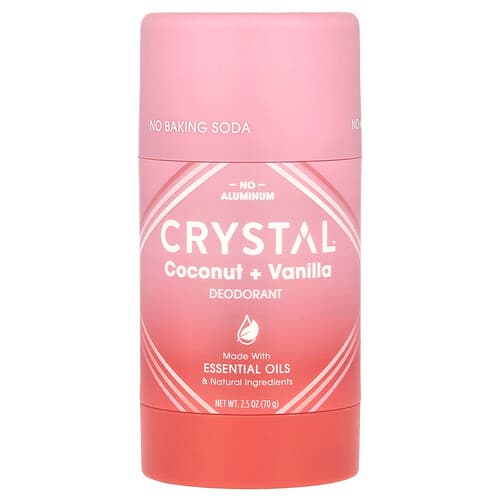 CRYSTAL, Deodorant, Coconut + Vanilla, 2.5 oz (70 g)