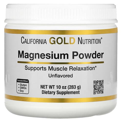 California Gold Nutrition, Magnesium Powder Beverage, Unflavored, 10 oz (283 g)