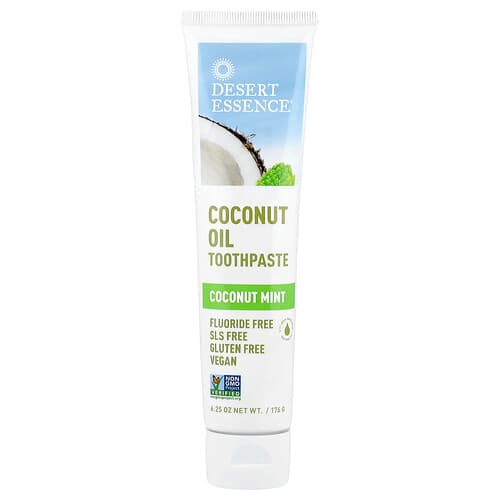 Desert Essence, Coconut Oil Toothpaste, Coconut Mint, 6.25 oz (176 g)