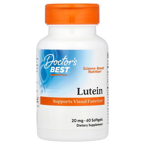 Doctor's Best, Lutein , 20 mg, 60 Softgels