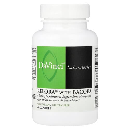 DaVinci Laboratories, Relora® with Bacopa, 60 Capsules