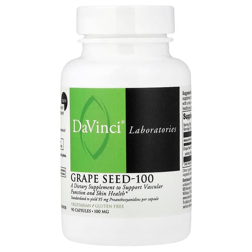 DaVinci Laboratories, Grape Seed-100, 100 mg, 90 Capsules