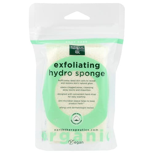 Earth Therapeutics, Organic Exfoliating Hydro Sponge, 1 Sponge