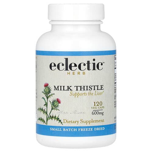 Eclectic Herb, Milk Thistle, 120 Veg Caps (600 mg per Capsule)