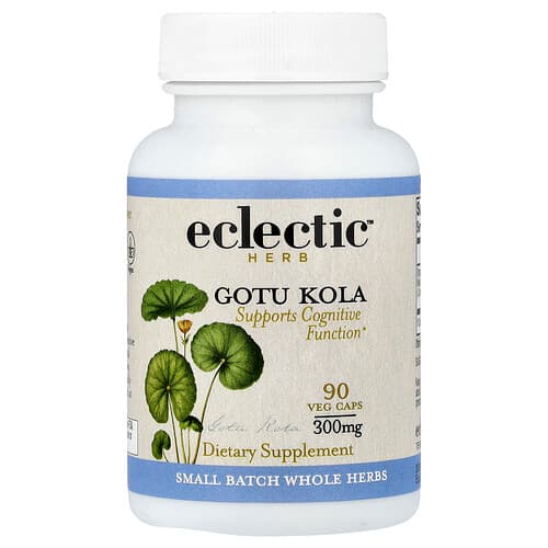 Eclectic Herb, Gotu Kola, Supports Cognitive Function, 90 Veg Caps (300 mg per Capsule)