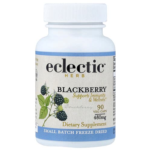 Eclectic Herb, Blackberry, Supports Immunity & Wellness, 90 Veg Caps (480 mg per Capsule)