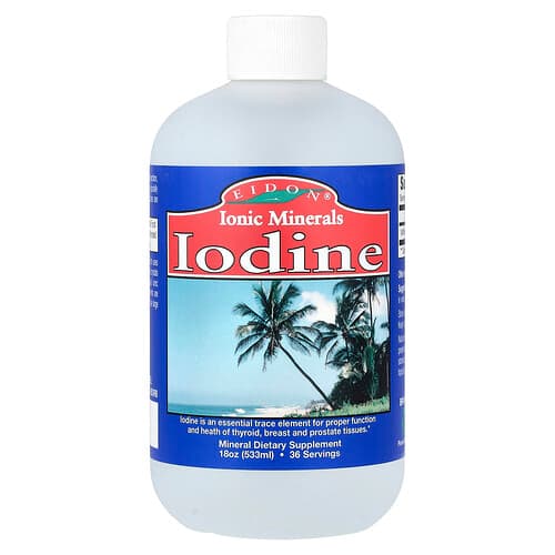 Eidon Ionic Minerals, Iodine, 18 oz (533 ml)