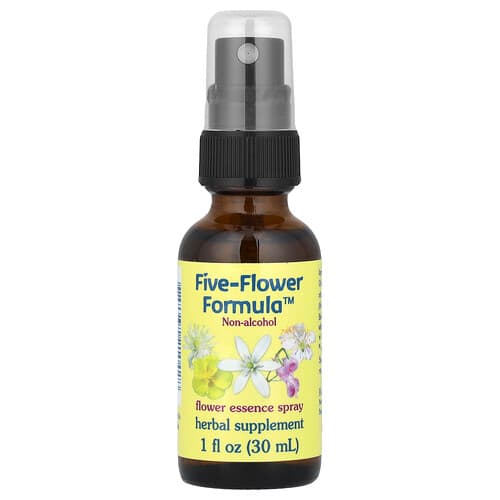 Flower Essence Services, Five-Flower Formula™, Flower Essence Spray, Non-Alcoholic, 1 fl oz (30 ml)