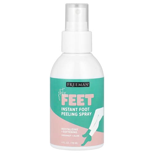 Freeman Beauty, Flirty Feet, Instant Foot Peeling Spray, Coconut + Aloe, 4 fl oz (118 ml)