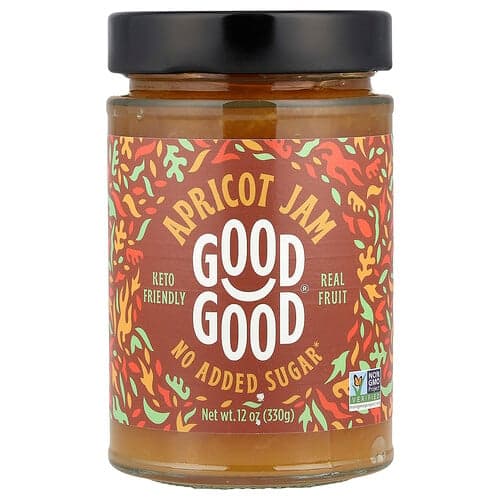 GOOD GOOD, Apricot Jam, 12 oz (330 g)