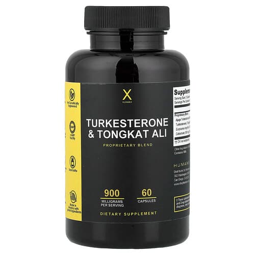 Humanx, Turkesterone & Tongkat Ali, 60 Capsules