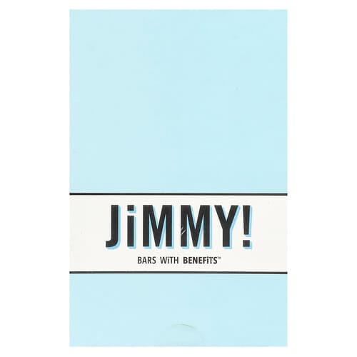 JiMMY!, Bars With Benefits™, Protein Bar, Cookies 'N Cream, 12 Bars, 2.05 oz (58 g) Each