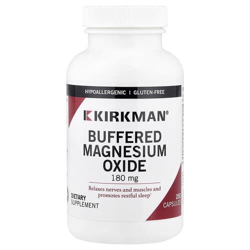 Kirkman Labs, Buffered Magnesium Oxide, 250 Capsules
