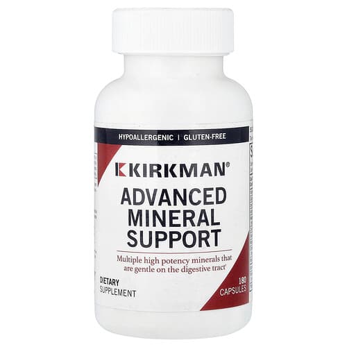 Kirkman Labs, Advanced Mineral Support, 180 Capsules