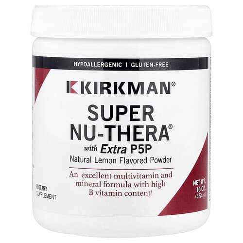 Kirkman Labs, Super Nu-Thera® Powder With Extra P5P, Natural Lemon, 16 oz (454 gm)