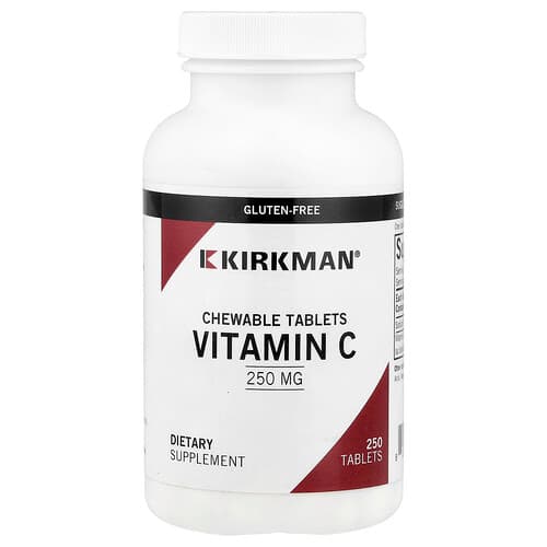Kirkman Labs, Chewable Vitamin C, 250 mg, 250 Tablets