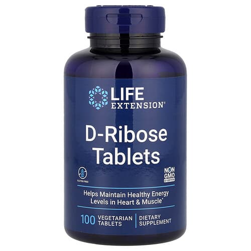 Life Extension, D-Ribose Tablets, 100 Vegetarian Tablets