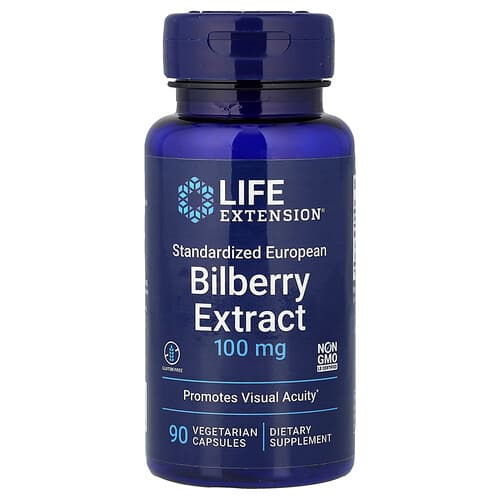 Life Extension, Bilberry Extract, 100 mg, 90 Vegetarian Capsules