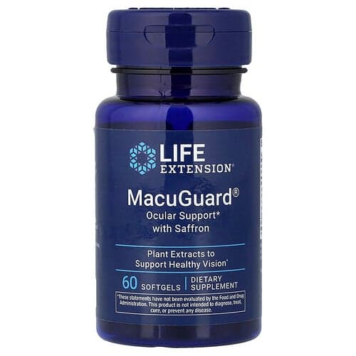 Life Extension, MacuGuard®, Ocular Support with Saffron, 60 Softgels