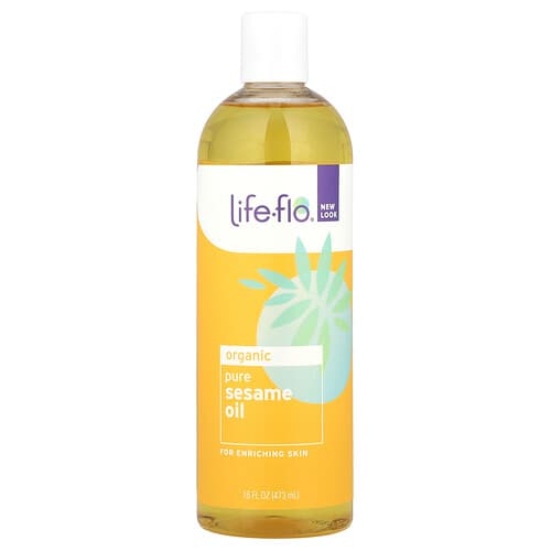 Life-flo, Organic Pure Sesame Oil, 16 fl oz (473 ml)