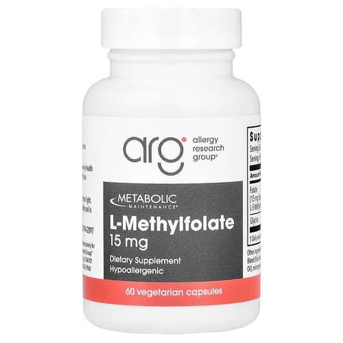 Metabolic Maintenance, L-Methylfolate, 15 mg, 60 Vegetarian Capsules