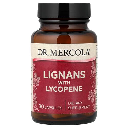Dr. Mercola, Lignans with Lycopene, 30 Capsules
