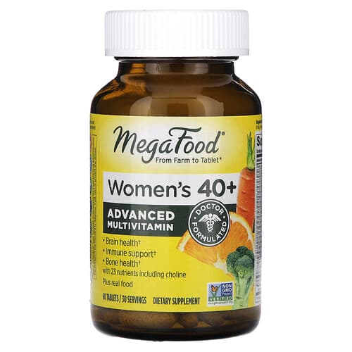 MegaFood, Women's 40+, Advanced Multivitamin, 60 Tablets