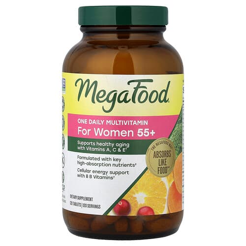 MegaFood, For Women 55+ One Daily Multivitamin, 120 Tablets