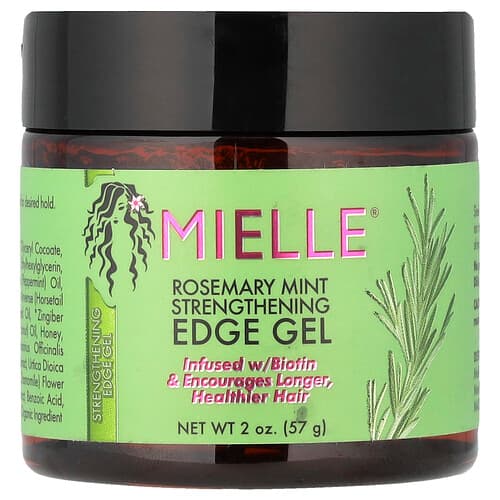 Mielle, Rosemary Mint Strengthening Edge Gel, 2 oz (57 g)