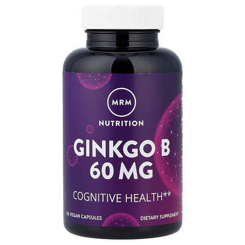 MRM Nutrition, Ginkgo B, 60 mg, 120 Vegan Capsules