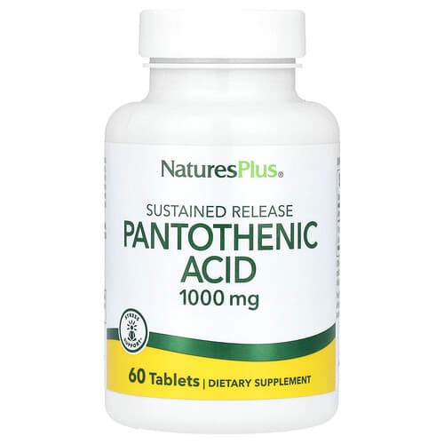 NaturesPlus, Pantothenic Acid, 1,000 mg, 60 Tablets