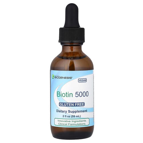 Nutra BioGenesis, Biotin 5000, 2 fl oz (59 ml)