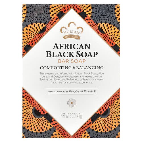 Nubian Heritage, African Black Bar Soap, 5 oz (142 g)