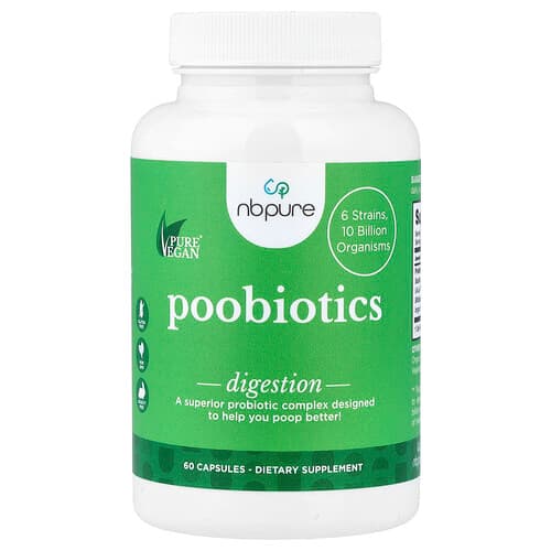 NB Pure, Poobiotics, 60 Capsules