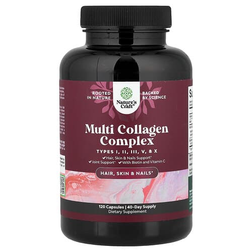 Nature's Craft, Multi Collagen Complex, 120 Capsules