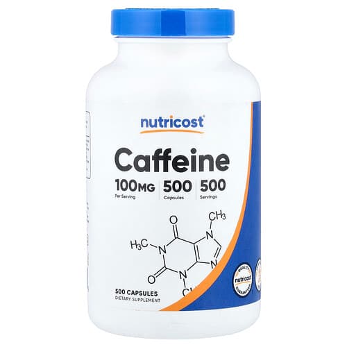 Nutricost, Caffeine , 100 mg , 500 Capsules
