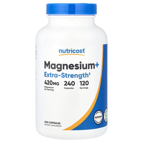 Nutricost, Magnesium+, 240 Capsules (210 mg per Capsule)