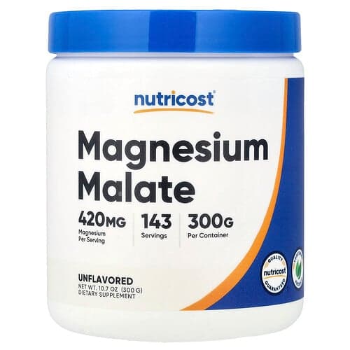 Nutricost, Magnesium Malate, Unflavored, 10.7 oz (300 g)