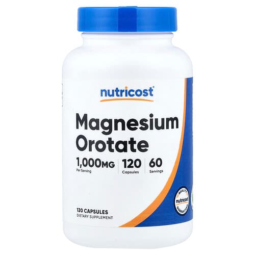 Nutricost, Magnesium Orotate, 120 Capsules (35 mg per Capsule)
